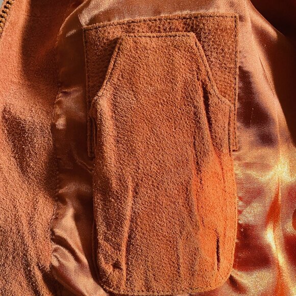 Beautiful Large Rusty Brown Suede Britches Jacket - Picture 9 of 12